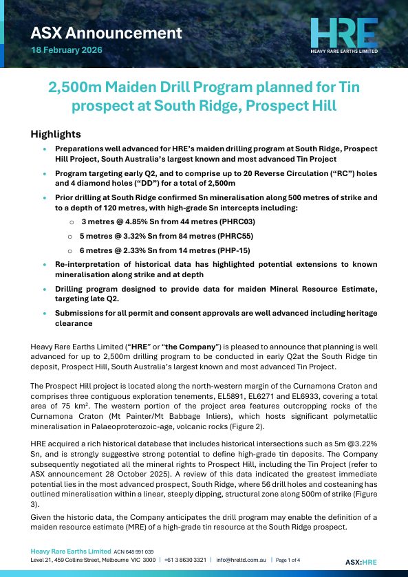 Image for the Tweet beginning: $HRE is gearing up for